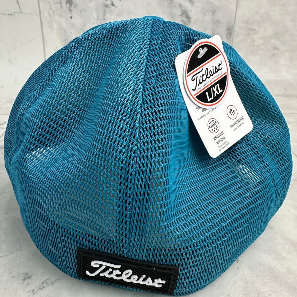 Titleist Monterey Reef Blue White Black Fitted Golf Cap New L/XL - Picture 2 of 4
